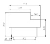 Чертеж neutral counter GC110 N 1,25-7 MDF 1005 Oak, 1006 Wenge(P-1,25 Carboma GC110)